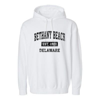 Bethany Beach Delaware De Vintage Sports Garment-Dyed Fleece Hoodie