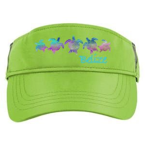 Belize Beach Design / Tribal Turtle Gift Adult Drive Performance Visor