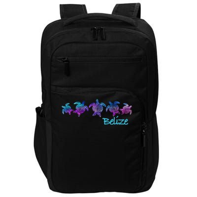 Belize Beach Design / Tribal Turtle Gift Impact Tech Backpack