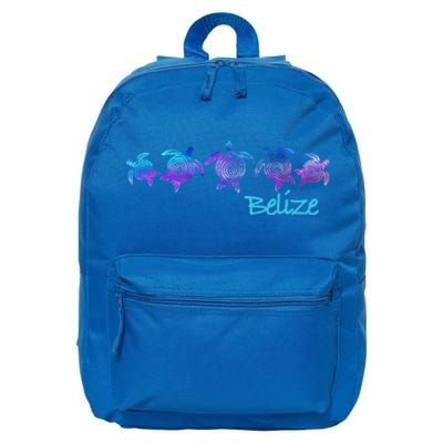 Belize Beach Design / Tribal Turtle Gift 16 in Basic Backpack