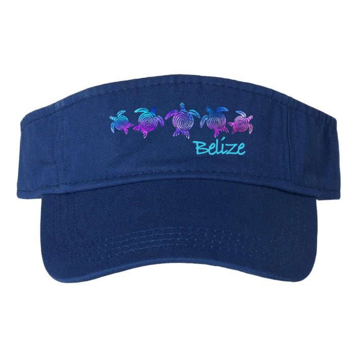 Belize Beach Design / Tribal Turtle Gift Valucap Bio-Washed Visor