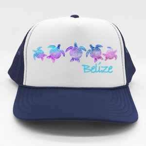 Belize Beach Design / Tribal Turtle Gift Trucker Hat