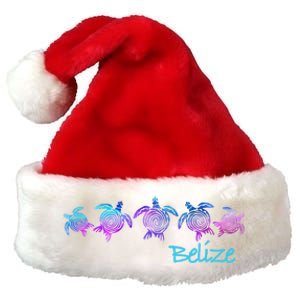 Belize Beach Design / Tribal Turtle Gift Premium Christmas Santa Hat