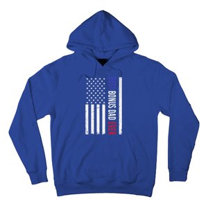 Best Bonus Dad Ever Funny Gift For Fathers Day Usa American Flag Gift Hoodie