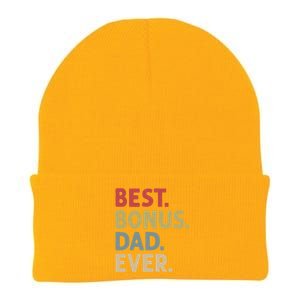 Best Bonus Dad Ever Gift Knit Cap Winter Beanie