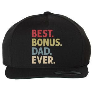 Best Bonus Dad Ever Gift Wool Snapback Cap