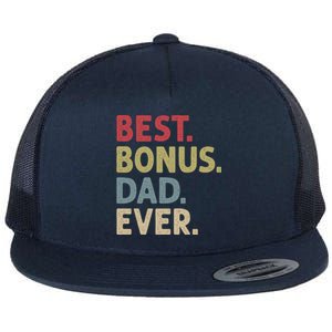 Best Bonus Dad Ever Gift Flat Bill Trucker Hat