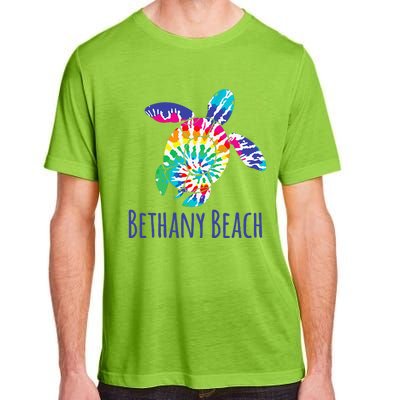 Bethany Beach Delaware Batik Tie Dye Boho Loggerhead Turtle Adult ChromaSoft Performance T-Shirt