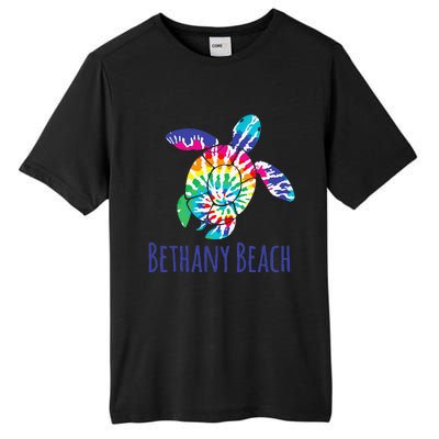 Bethany Beach Delaware Batik Tie Dye Boho Loggerhead Turtle Tall Fusion ChromaSoft Performance T-Shirt