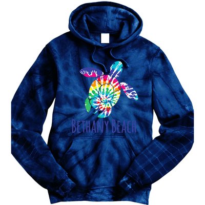 Bethany Beach Delaware Batik Tie Dye Boho Loggerhead Turtle Tie Dye Hoodie