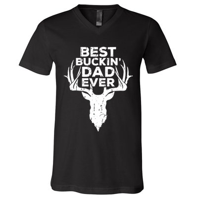 Best Buckin Dad Ever V-Neck T-Shirt