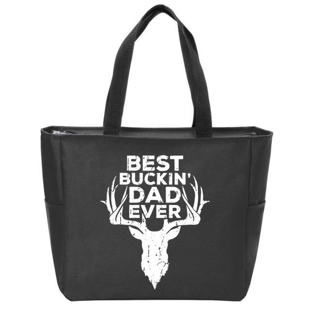 Best Buckin Dad Ever Zip Tote Bag