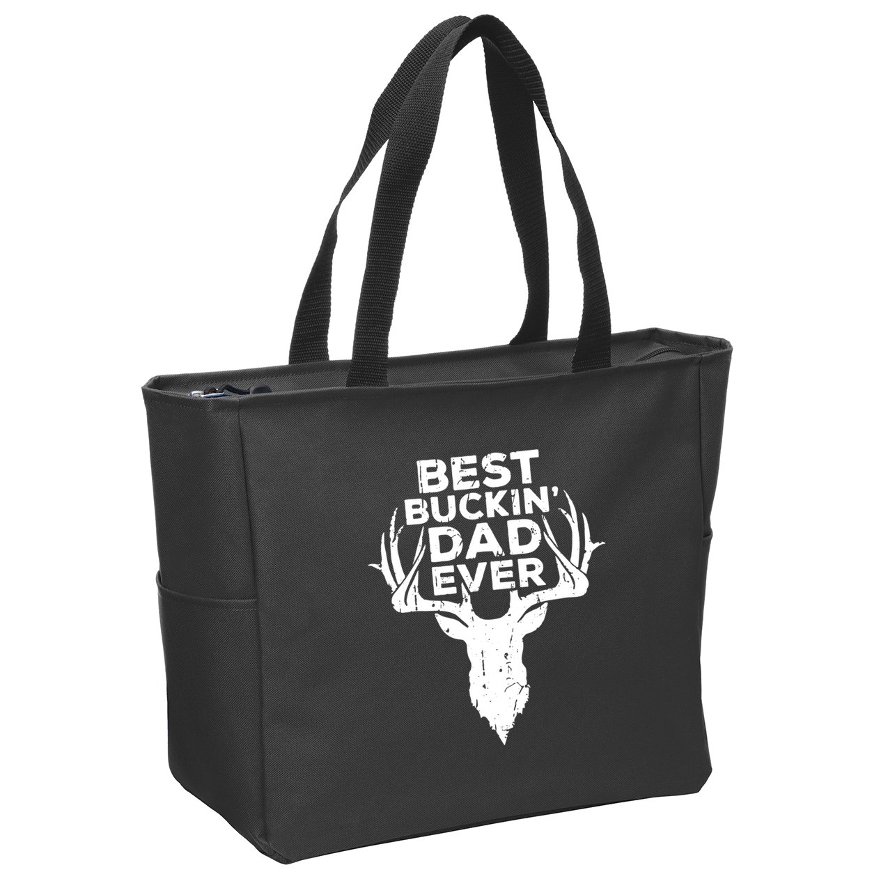 Best Buckin Dad Ever Zip Tote Bag