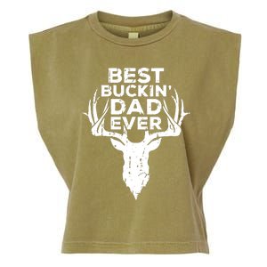 Best Buckin Dad Ever Garment-Dyed Women's Muscle Tee