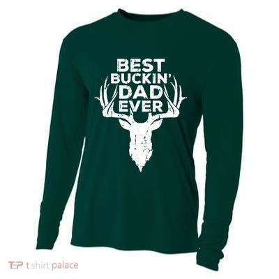 Best Buckin Dad Ever Cooling Performance Long Sleeve Crew