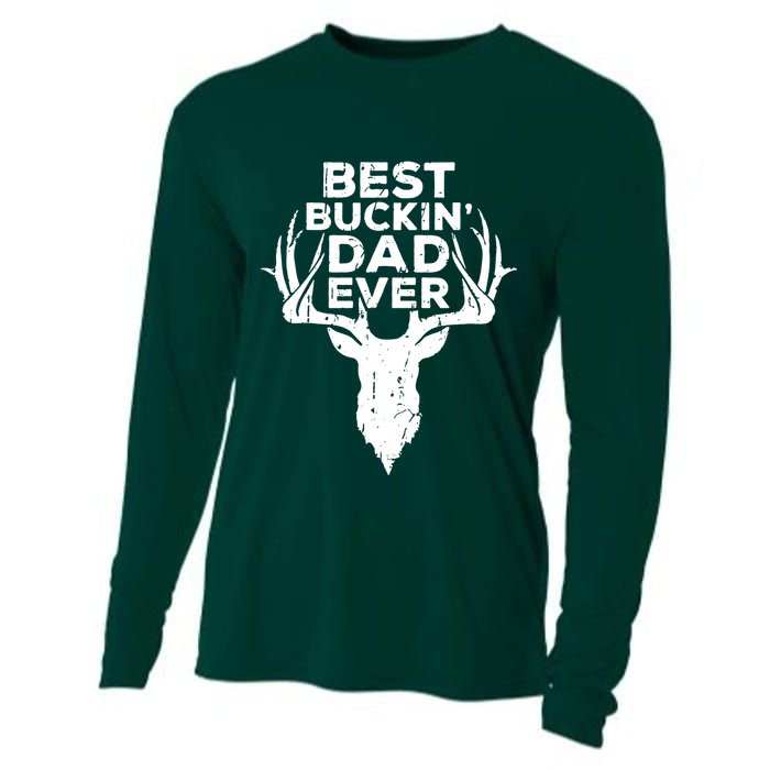 Best Buckin Dad Ever Cooling Performance Long Sleeve Crew