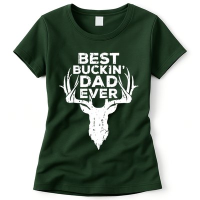 Best Buckin Dad Ever Womens T-Shirt