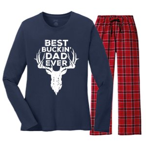 Best Buckin Dad Ever Women's Long Sleeve Flannel Pajama Set 