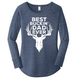 Best Buckin Dad Ever Women's Perfect Tri Tunic Long Sleeve Shirt