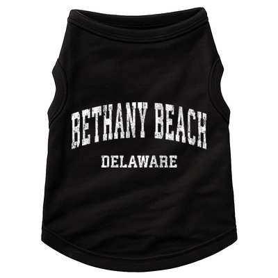 Bethany Beach Delaware De Vintage Varsity Sports Doggie Tank