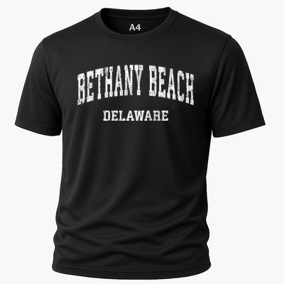 Bethany Beach Delaware De Vintage Varsity Sports Cooling Performance Crew T-Shirt