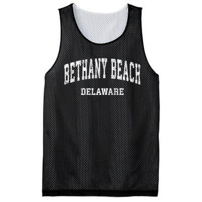 Bethany Beach Delaware De Vintage Varsity Sports Mesh Reversible Basketball Jersey Tank