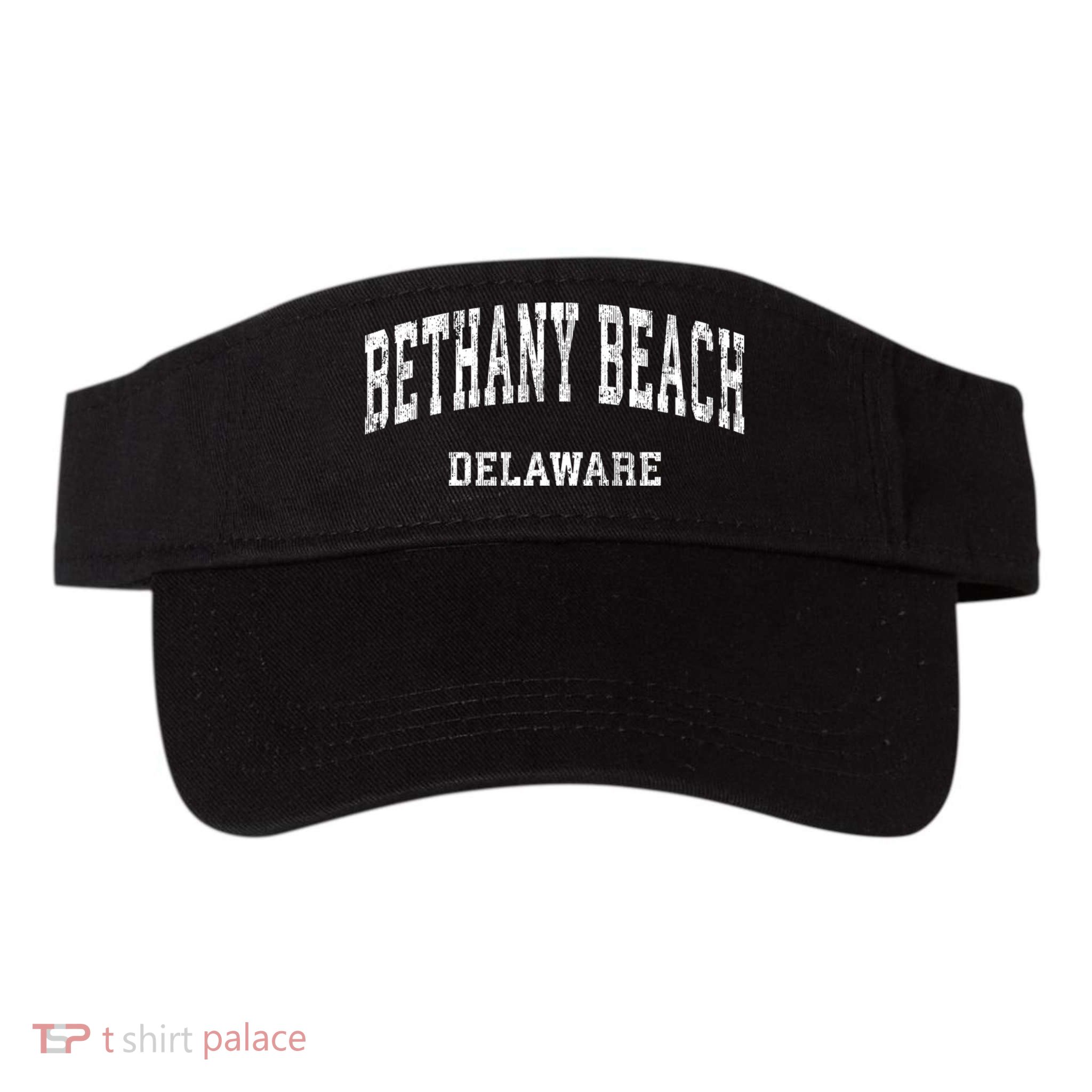 Bethany Beach Delaware De Vintage Varsity Sports Visor