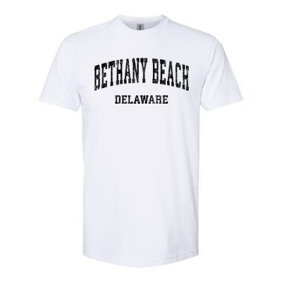 Bethany Beach Delaware De Vintage Varsity Sports Softstyle CVC T-Shirt