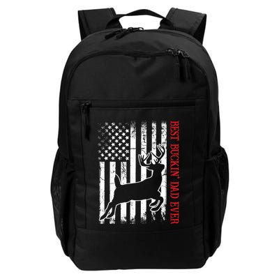 Best Buckin Dad Ever American Flag Deer Hunting Backpack