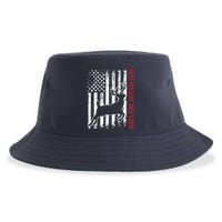 Best Buckin Dad Ever American Flag Deer Hunting Sustainable Bucket Hat