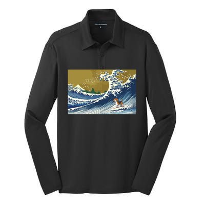 Beagle Silk Touch Performance Long Sleeve Polo