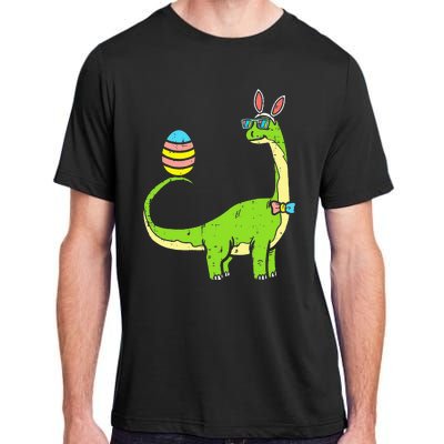 Brontosaurus Bunny Ears Egg Easter Day Dinosaur Dino Adult ChromaSoft Performance T-Shirt