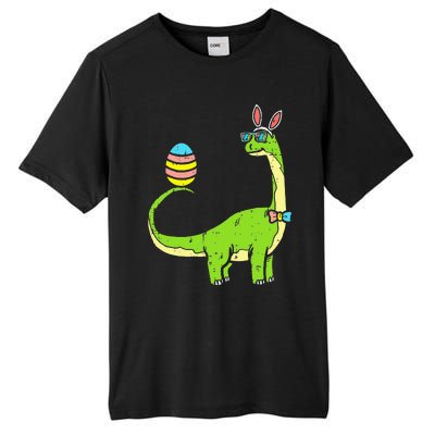 Brontosaurus Bunny Ears Egg Easter Day Dinosaur Dino Tall Fusion ChromaSoft Performance T-Shirt