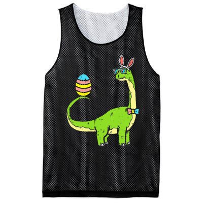 Brontosaurus Bunny Ears Egg Easter Day Dinosaur Dino Mesh Reversible Basketball Jersey Tank