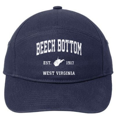 Beech Bottom Est 1917 West Virginia Wv Vintage Athletic Sports 7-Panel Snapback Hat