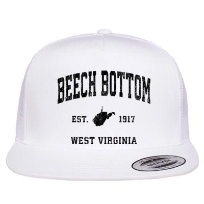 Beech Bottom Est 1917 West Virginia Wv Vintage Athletic Sports Flat Bill Trucker Hat