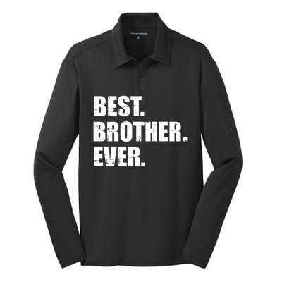 Best Brother Ever Gift Silk Touch Performance Long Sleeve Polo