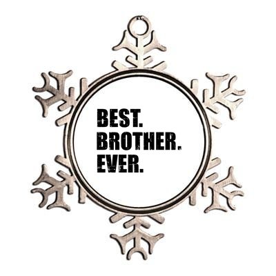 Best Brother Ever Gift Metallic Star Ornament