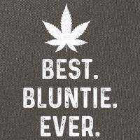 Best Bluntie Ever Funny Stoner Aunt Auntie Marijuana Weed Great Gift Cotton Canvas Backpack