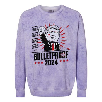 Bulletproof Bloody Ear Bleeding Butler Colorblast Crewneck Sweatshirt