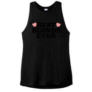 Best Blonde Ever Ladies PosiCharge Tri-Blend Wicking Tank