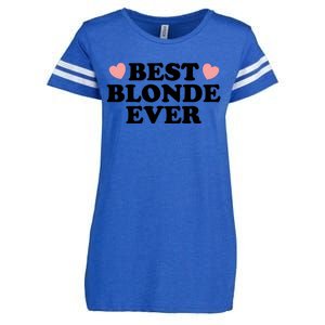 Best Blonde Ever Enza Ladies Jersey Football T-Shirt