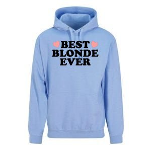 Best Blonde Ever Unisex Surf Hoodie