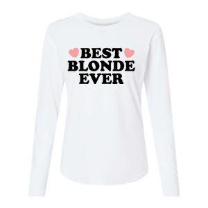 Best Blonde Ever Womens Cotton Relaxed Long Sleeve T-Shirt