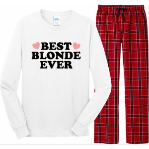 Best Blonde Ever Long Sleeve Pajama Set