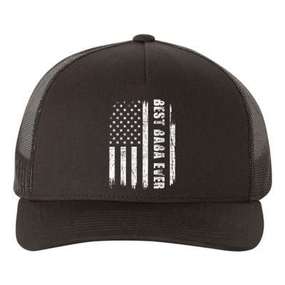 Best Baba Ever USA American Flag Grandfather Fathers Day Yupoong Adult 5-Panel Trucker Hat