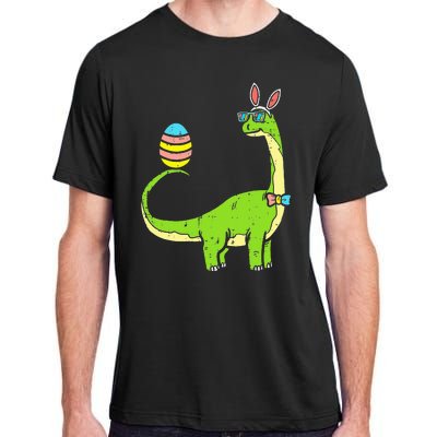 Brontosaurus Bunny Ears Egg Easter Day Dinosaur Dino Adult ChromaSoft Performance T-Shirt