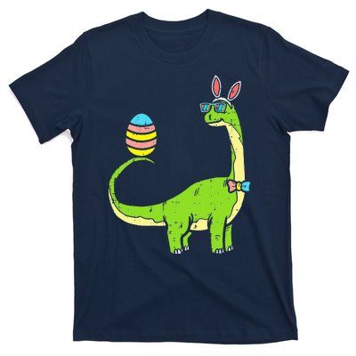 Brontosaurus Bunny Ears Egg Easter Day Dinosaur Dino T-Shirt