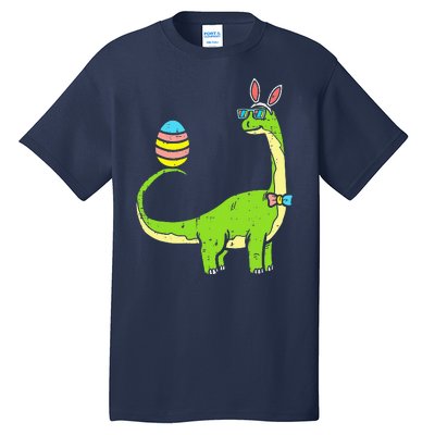 Brontosaurus Bunny Ears Egg Easter Day Dinosaur Dino Tall T-Shirt