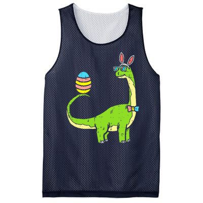 Brontosaurus Bunny Ears Egg Easter Day Dinosaur Dino Mesh Reversible Basketball Jersey Tank